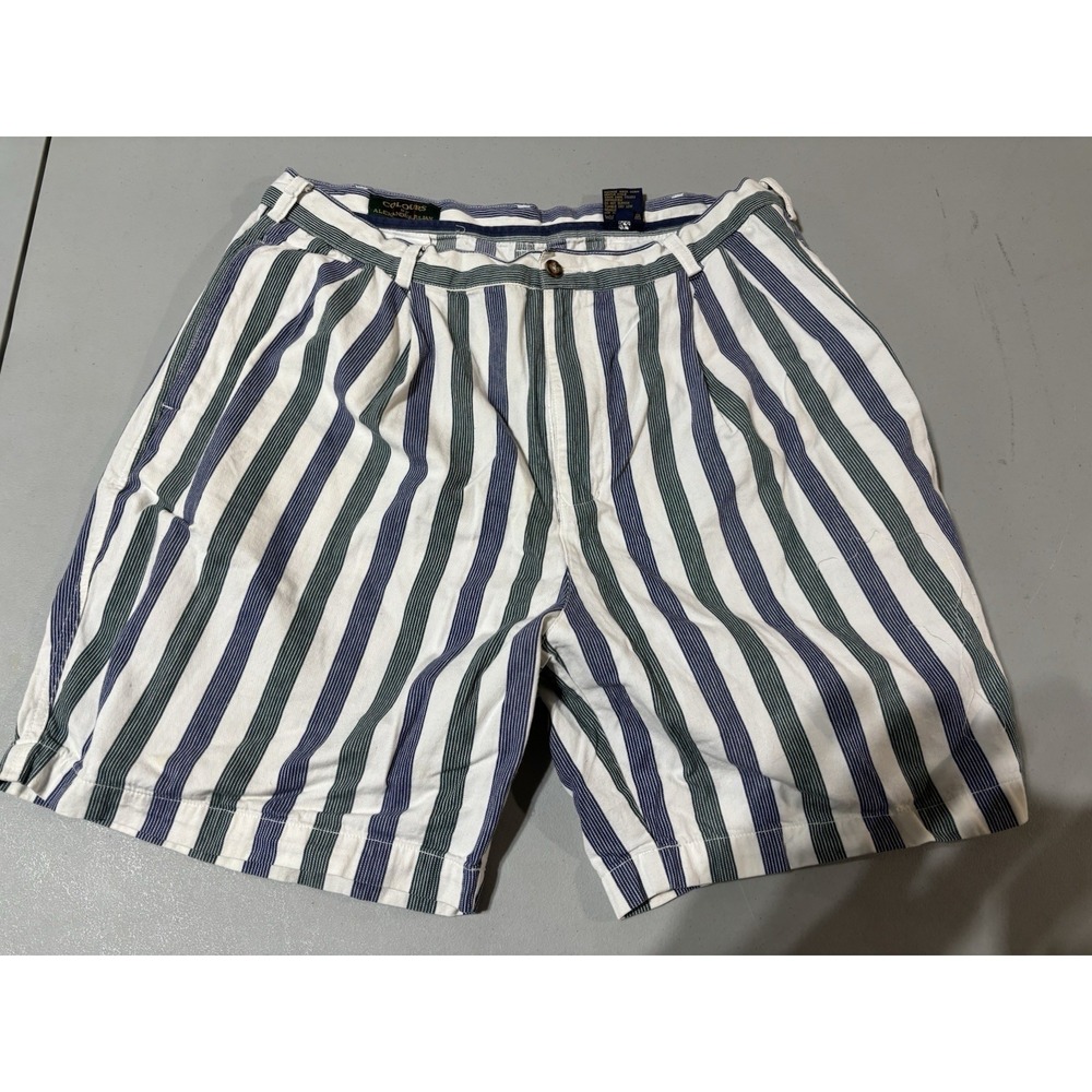 Vtg Alexander Julian Colours Shorts Striped 38